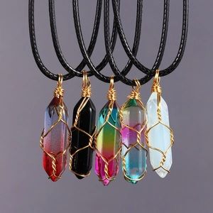 Crystal Healing Bullet Pendant